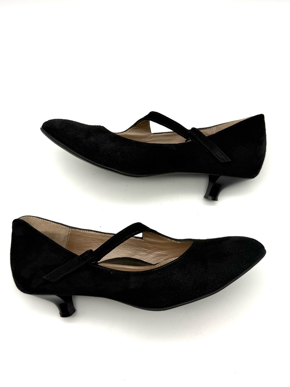 Beautifeel Lilou Pump Kitten Heel Black Suede EU 36 US 5.5